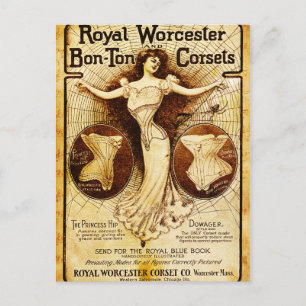 Royal Worcester corsets Postcard