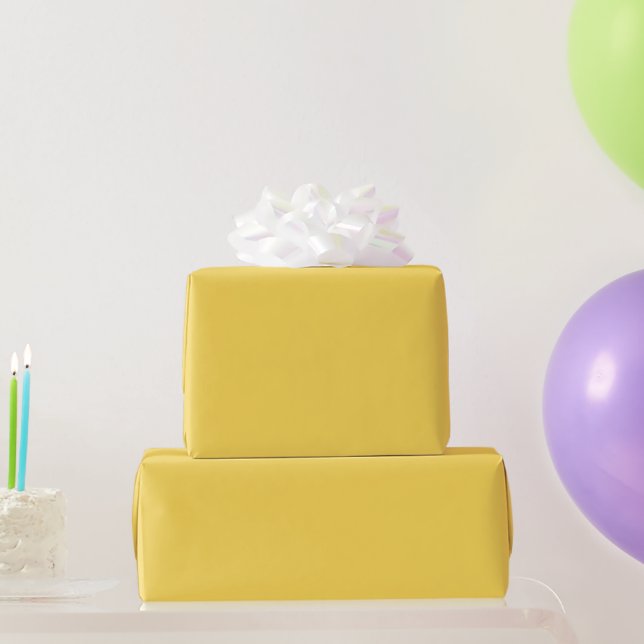 Royal Yellow Wrapping Paper (Party Gifts)