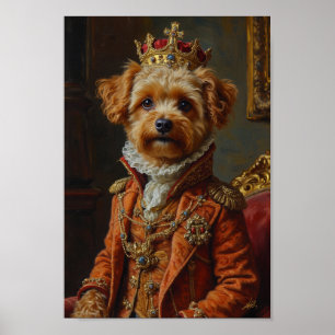 Royal Yorkipoo Portrait Poster