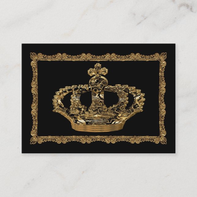 Royalee Boleyn Crown Elegant Business Card (Front)