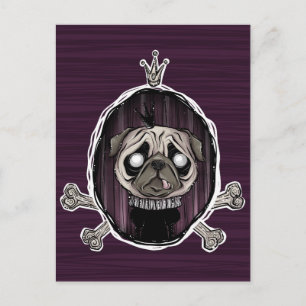 _royally pugged postcard