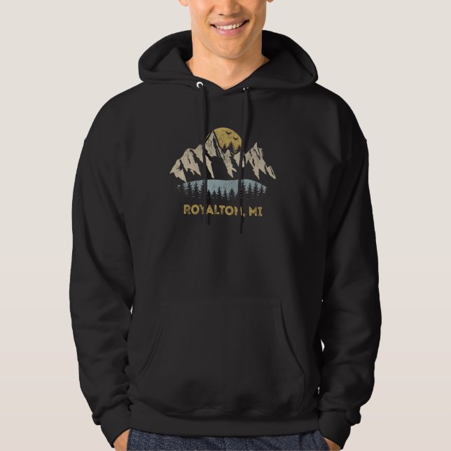 Royalton Michigan Mountain Sunset Sunrise MI Hoodie (Front)