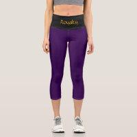 "ROYALTY" Custom High-Waisted Capri Pants