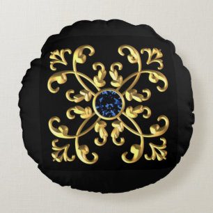 Royalty round cushion