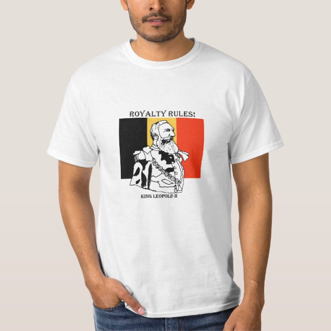 Royalty Rules King Leopold II Value T-Shirt (Front)