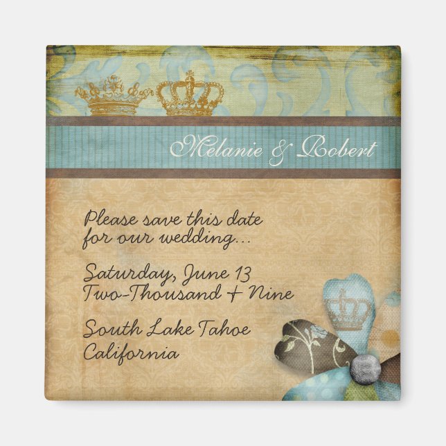 Royalty Save the Date Magnet (Front)