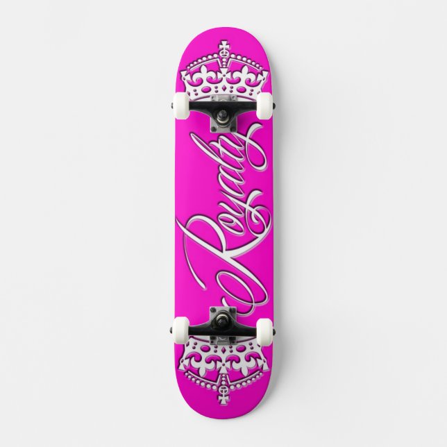 Royalty Skateboard Deck Pink (Front)
