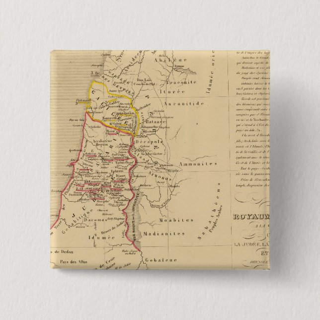 Royaume d'Herode 15 Cm Square Badge (Front)