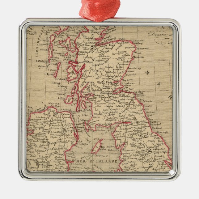 Royaume Uni, Angleterre, Ecosse Metal Tree Decoration (Front)