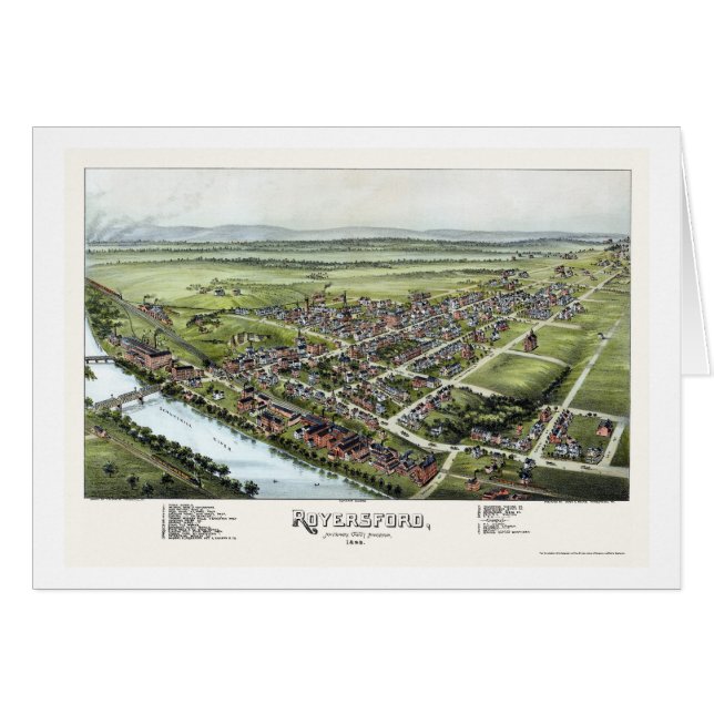 Royersford, PA Panoramic Map - 1893 (Front Horizontal)