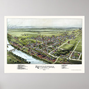 Royersford, PA Panoramic Map - 1893 Poster