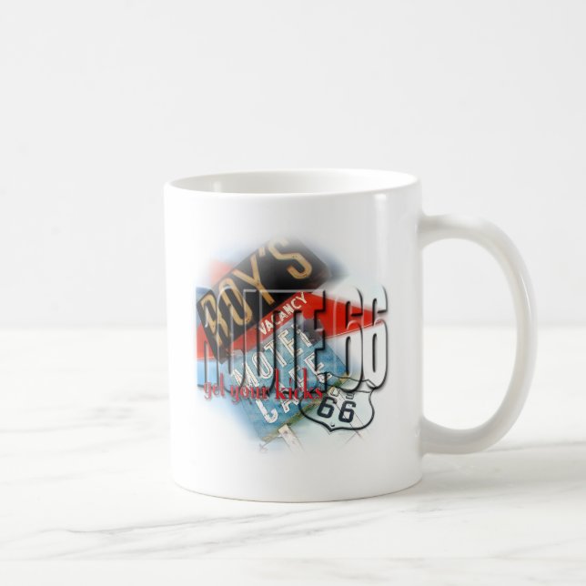 Roy's Cafe Motel - Route 66 Coffee Mug (Right)