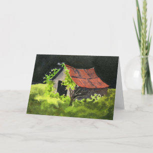 "Roy's Wood Shed" Country Roads Greeting Card