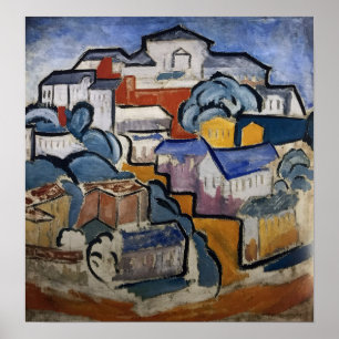 Rozanova - Cityscape 1912 Poster