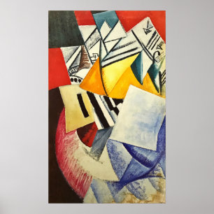 Rozanova - Composition With Cards 1915 Poster
