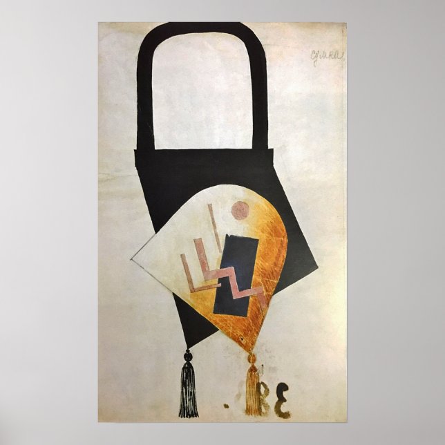 Rozanova - Design Of Women's Bag 1917 Poster (Front)