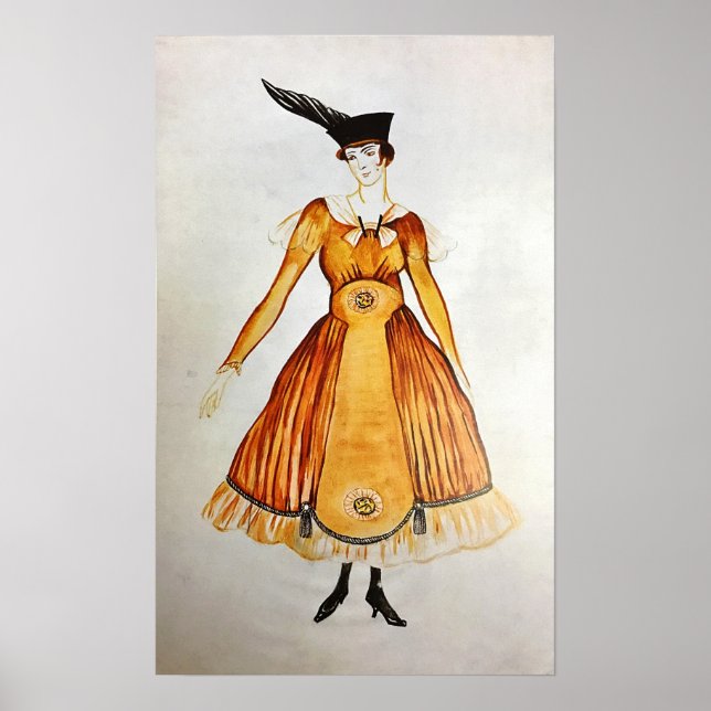 Rozanova - Dress Design 1917 Poster (Front)
