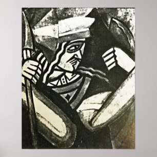 Rozanova - Jack Of Diamonds 1915 Poster