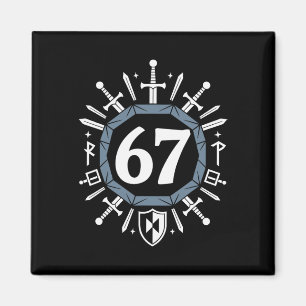 Rpg 67 Number 6 7 Meme Six Seven Students Video Ga Magnet