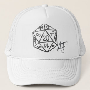 RPG Crit AF   Fantasy Tabletop Retro Gamer Dice Trucker Hat