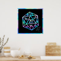 RPG Crit AF | Holo Fantasy Tabletop PnP Gamer Dice