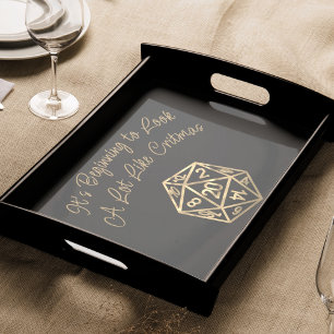 RPG Critmas   Gold Fantasy Tabletop Gamer Dice Tissue Paper