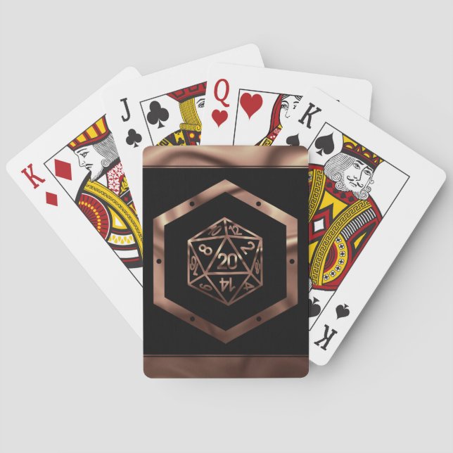 RPG Critmas | Holo Retro PnP Tabletop Gamer Dice Playing Cards (Back)