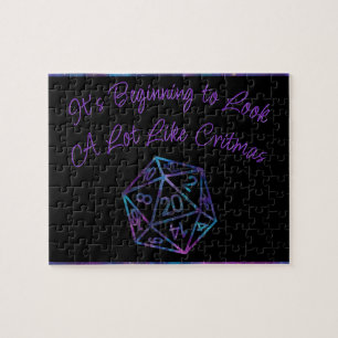 RPG Critmas   Nebula Fantasy Tabletop Gamer Dice Jigsaw Puzzle