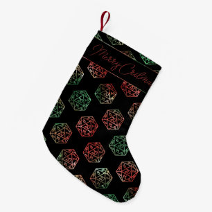 RPG Critmas   XMAS Fantasy Tabletop Gamer Dice Small Christmas Stocking