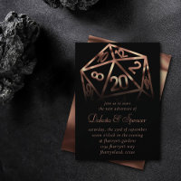 RPG Dice | Copper Fantasy Retro Tabletop PnP Gamer