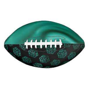RPG Dice Emerald Fantasy Tabletop Retro Gamer Football