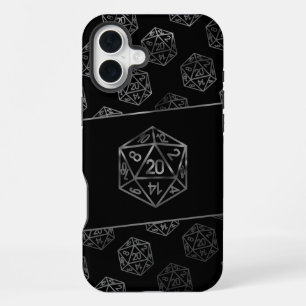 RPG Dice   Fantasy Old School Tabletop Retro Gamer iPhone 16 Plus Case