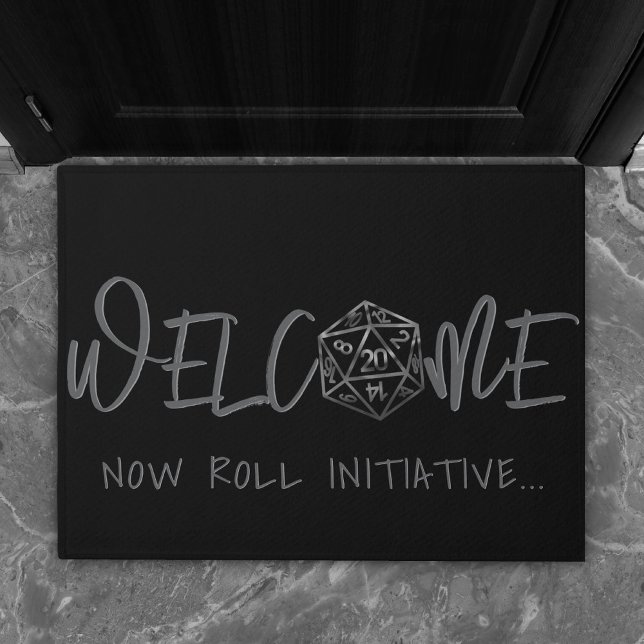 RPG Dice | Fantasy Tabletop Retro Gamer Welcome Doormat (Creator Uploaded)