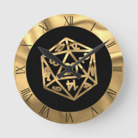 RPG Dice | Gold Fantasy Tabletop Retro PnP Gamer