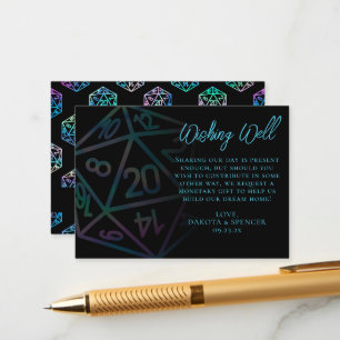 RPG Dice Holo Fantasy PnP Tabletop Wishing Well Enclosure Card