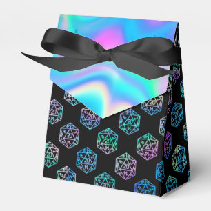 RPG Dice Holo Fantasy Retro Tabletop PnP Gamer Favour Box