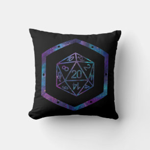RPG Dice   Nebula Fantasy Retro Tabletop PnP Gamer Cushion