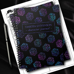 RPG Dice   Nebula Fantasy Tabletop Gamer Character Notebook