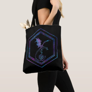 RPG Dragon   Nebula Fantasy Tabletop Gamer Dice Tote Bag