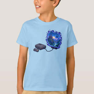 RPG Fantasy Video Game Console Portal Art T-Shirt