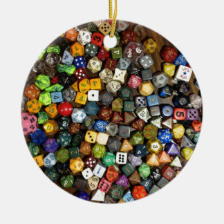 RPG game dice Ceramic Tree Decoration