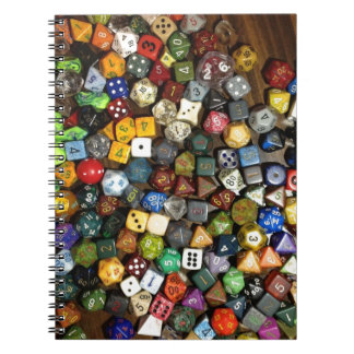 RPG game dice Notebook