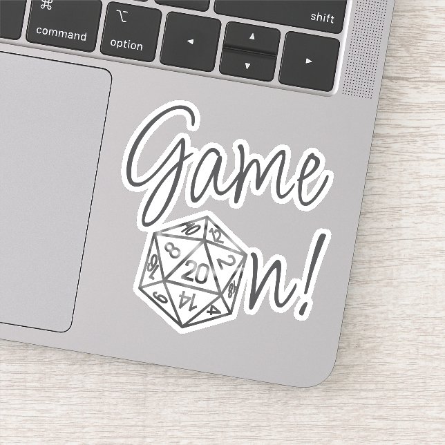 RPG Game On | Classic Fantasy Tabletop Gamer Dice (Detail)