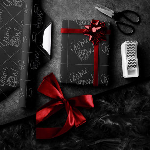 RPG Game On   Fantasy Tabletop Retro Gamer Dice Wrapping Paper