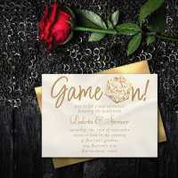 RPG Game On | Gold Fantasy Tabletop PnP Gamer Dice