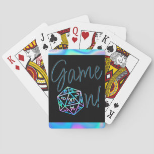 RPG Game On   Holo Fantasy Tabletop Retro Gamer Playing Cards