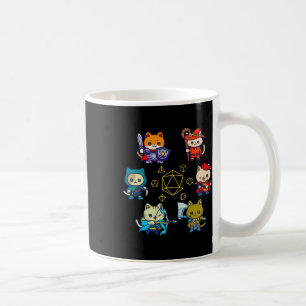 Rpg Gamer Cats D20 Dice Nerdy Geek Cat Men Women K Coffee Mug