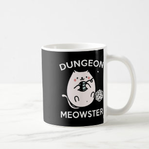 Rpg Gamer Cats Side Quest Funny Nerd D20 Dice Game Coffee Mug