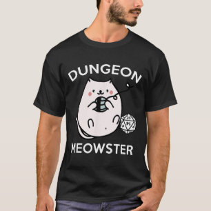 Rpg Gamer Cats Side Quest Funny Nerd D20 Dice Game T-Shirt