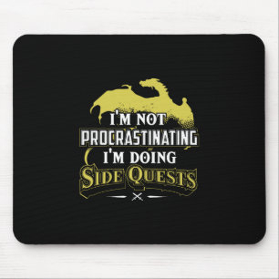 Rpg Gamer I'm Doing Side Quests - Casual Crew Neck Mouse Pad